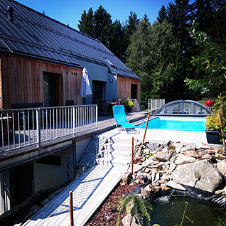 Green Stone Lipno s bazénem a jezírkem